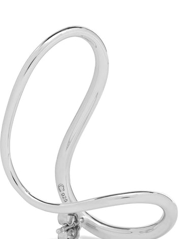 Charlotte Chesnais Slide Silver Earrings